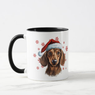 Best Dog Mum Ever Christmas Dachshund Dog Mug