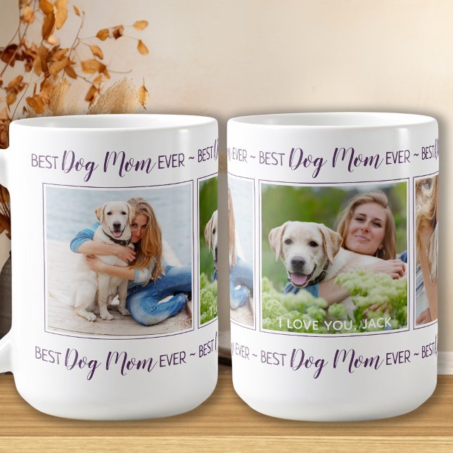 Best Dog Mum Ever Custom Photo Coffee Mug (Creator Uploaded)