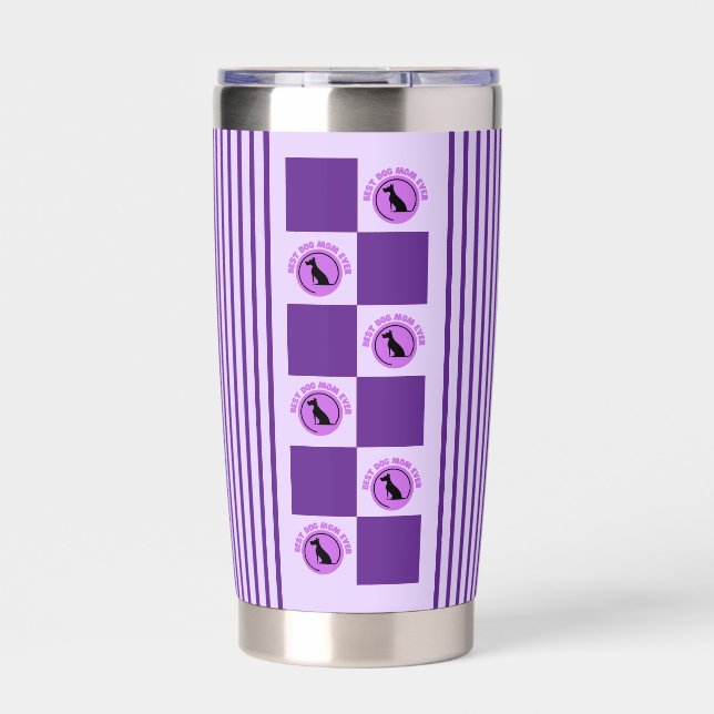 Best Dog Mum Ever, Dog Lovers Gifts Insulated Tumbler (Front)