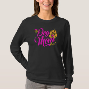 Best Dog Mum Ever Dogs paw print with heart T-Shirt