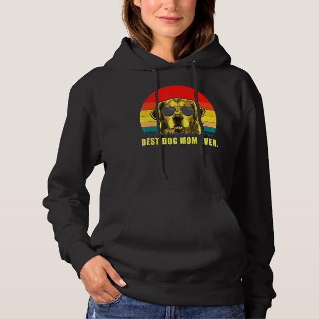 Best Dog Mum Ever Golden Retriever   Hoodie (Front)