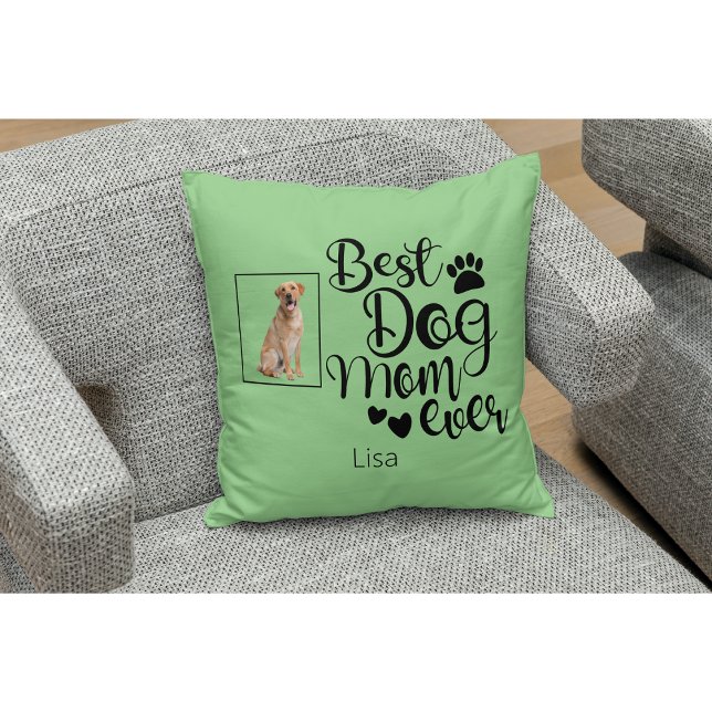 Best Dog Mum Ever Personalised Cushion (Creator Uploaded)