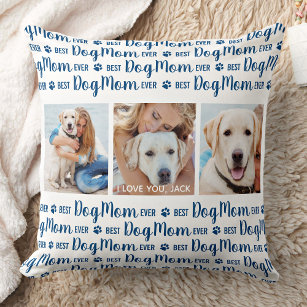 Best Dog Mum Ever Personalised Pet Photo Cushion