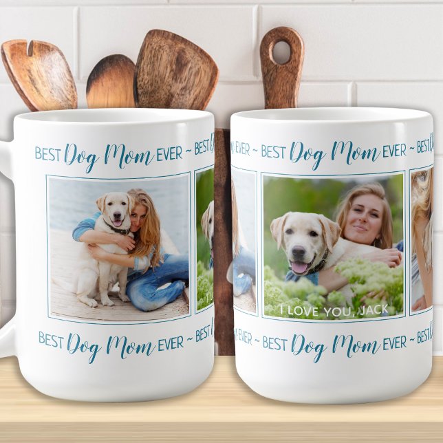 Best Dog Mum Ever Photo Collage Coffee Mug (Creator Uploaded)