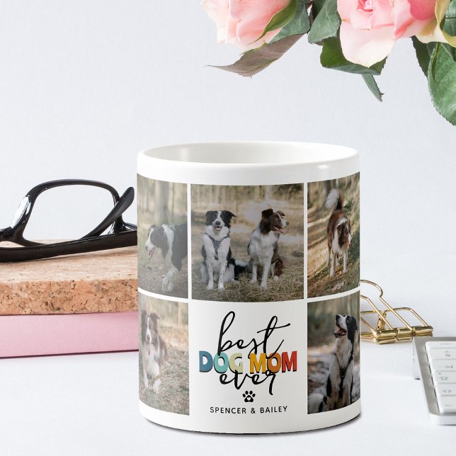 Best Dog Mum Ever Photo Collage Coffee Mug (Creator Uploaded)