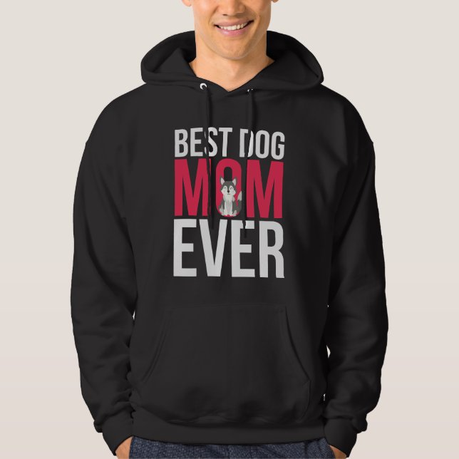Best Dog Mum Ever Siberian Husky Mum Hoodie (Front)