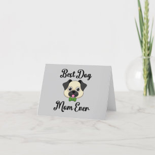 Best Dog Mum Ever Thank You Card
