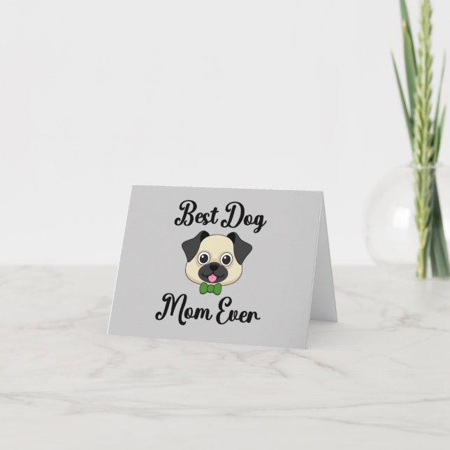 Best Dog Mum Ever Thank You Card (Front)