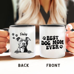 Best Dog Mum Ever Tibetan Staffy Dog Personalised Mug