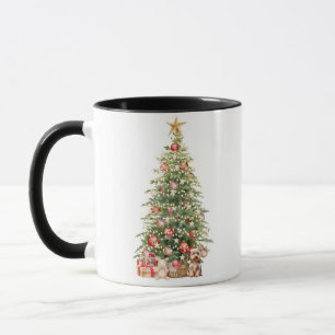 Best Dog Mum Ever Watercolor Christmas Yorkie Mug