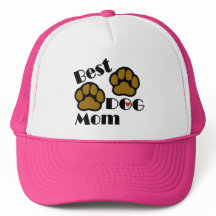 Best Dog Mum Hat with Dog Paws Merchandise