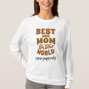 Best Dog Mum In World Rescue Only Retro T-Shirt