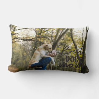 Best Dog Mum Personalised Dog Photo Lumbar Cushion