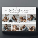 Best Dog Mum: Personalised Dog Photo Mother's Day Plaque<br><div class="desc">The "Best Dog Mum" plaque is a loving tribute to the unwavering bond between a dog mum and her loyal companions. It's a Mother's Day honour immortalised in time, celebrating the everyday joy and puppy love that fills a dogmom's life. This plaque is the perfect picture of the memories treasured,...</div>