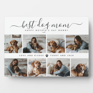 Best Dog Mum: Personalised Dog Photo Mother's Day Plaque