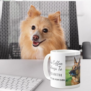 Best Dog Mum Personalised Photo Coffee Mug