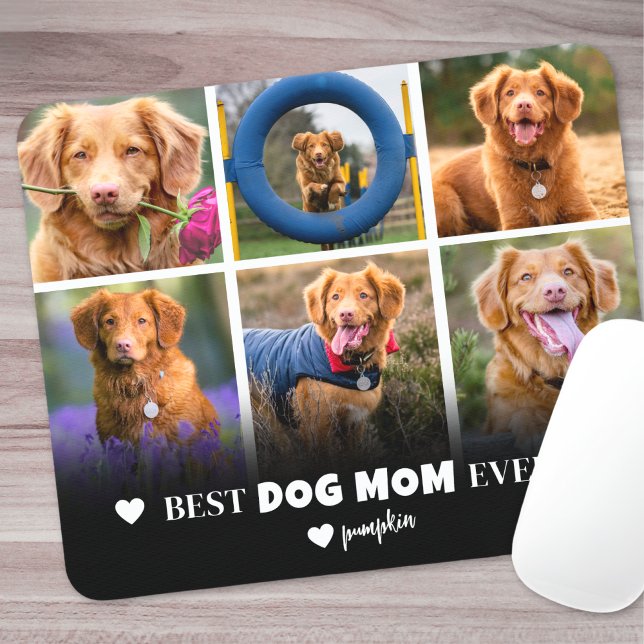 Best Dog Mum Pet Photo Mouse Pad (Best Dog Mom Pet Photo Mouse Pad )