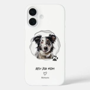 Best Dog Mum Photo iPhone 16 Case