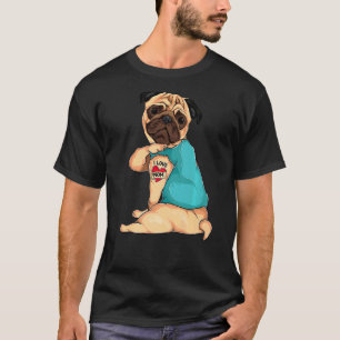 Best Dog Mum Pug Dad Cute  Birthday Workout Graphi T-Shirt