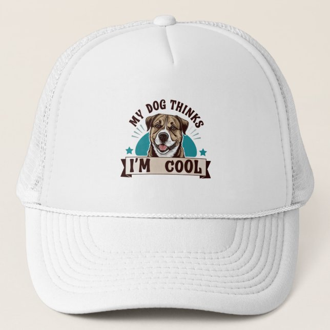 Best Dog Mum Trucker Hat (Front)