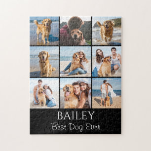 Best Dog Photo Collage Personalised  Jigsaw Puzzle