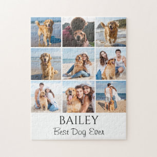 Best Dog Photo Collage Personalized Jigsaw Puzzle
