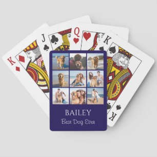 Best Dog Photo Collage Playing Cards