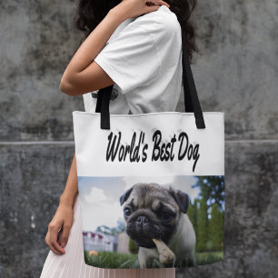 Best Dog Photo   Tote Bag