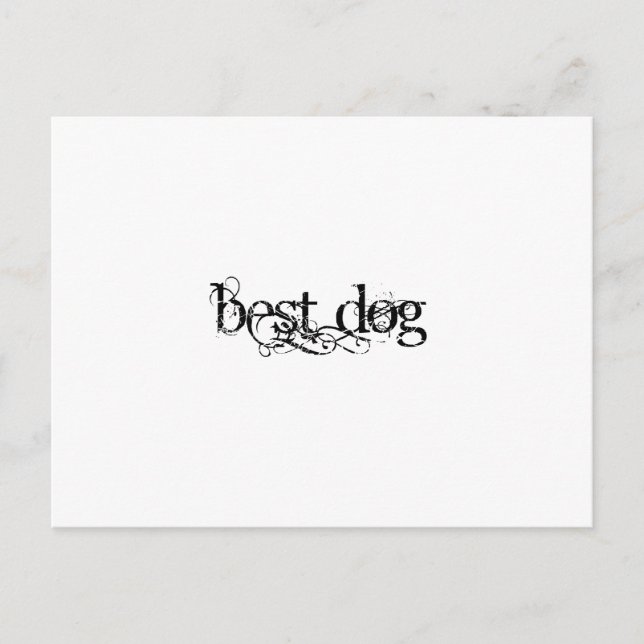 Best Dog Postcard (Front)