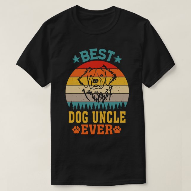 Best DOG UNCLE Ever Vintage T-Shirt (Design Front)