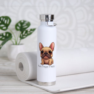Best Doggy Daddy Frenchie French Bulldog Dog Pet Water Bottle