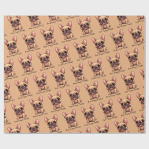 Best Doggy Daddy Frenchie French Bulldog Dog Pet Wrapping Paper
