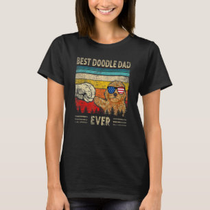 Best Doodle Dad Ever Goldendoodle Dog Dad Father' T-Shirt