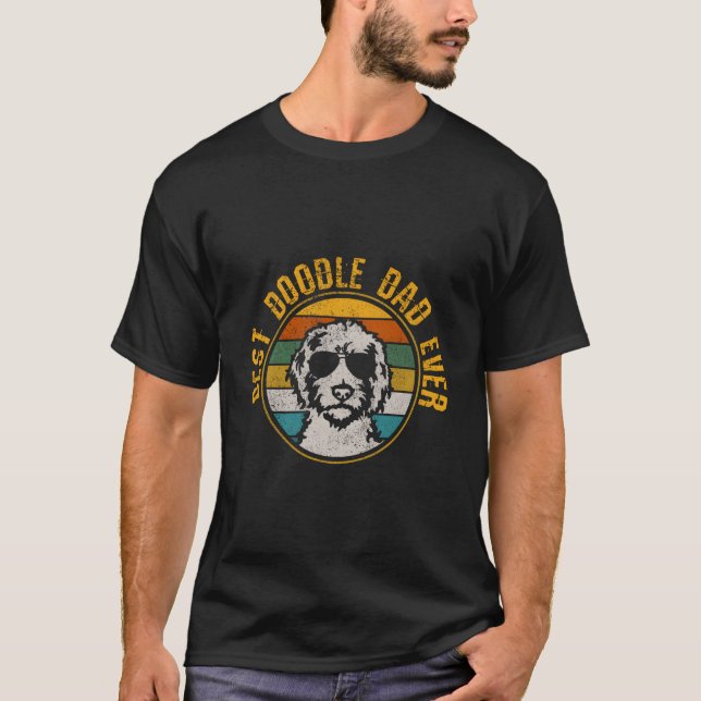 Best Doodle Dad Ever Goldendoodle Golden Doodle T-Shirt (Front)