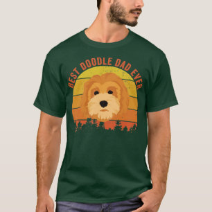 Best Doodle Dad Ever Shirt Funny Goldendoodle Gift