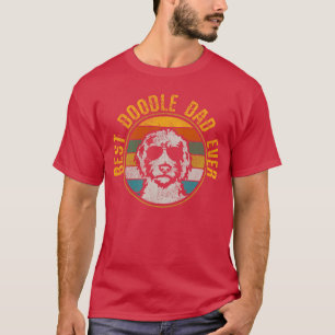 Best Doodle Dad Ever Vintage Dog Golden Doodle Gif T-Shirt