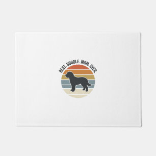 Best Doodle Mum Ever Vintage Dog Mum Design_1 Doormat