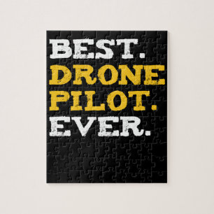 Best Drone Pilot Ever Funny Commercial Quadcopter Jigsaw Puzzle