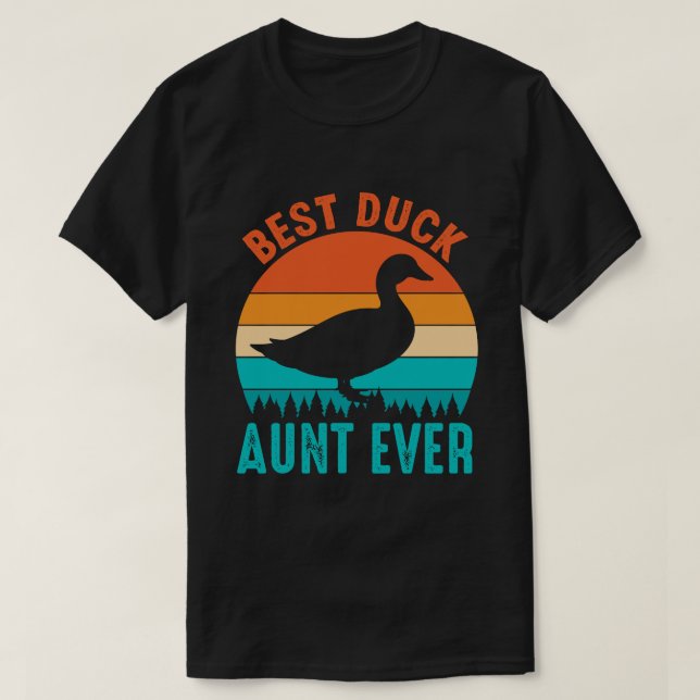 Best Duck AUNT EVER Vintage T-Shirt (Design Front)