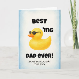 Best Ducking Dad Ever   Father's Day Card