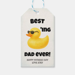 Best Ducking Dad Ever Father's Day Gift Tags