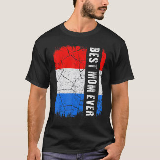 Best Dutch Mum Ever Netherlands Flag Mother's Day T-Shirt