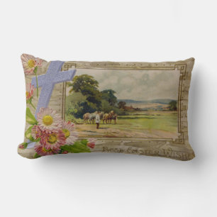 Best Easter Wishes Lumbar Cushion
