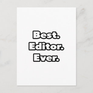 Best. Editor. Ever. Postcard