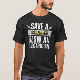Best Electrician Men Women Professional Lineman En T-Shirt