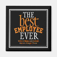 Best Employee Ever Appreciation Typography Black 