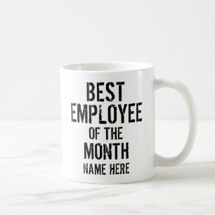 BEST EMPLOYEE OF THE MONTH PERSONALIZE COFFEE MUG