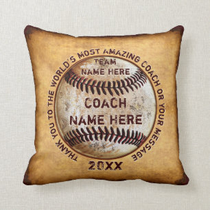 Best End of the Baseball Season Gifts to Coaches Cushion