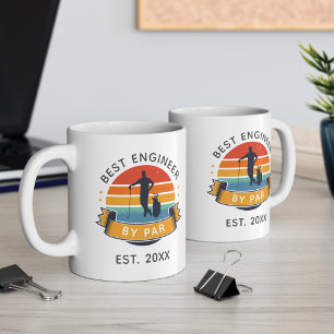 Best Engineer By Par Graduate Golf Lover Coffee Mug