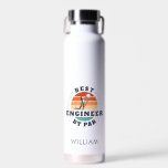 Best Engineer By Par Personalised Birthday Retro Water Bottle<br><div class="desc">Retro Best Engineer By Par design you can customise for the recipient of this cute golf theme design. Perfect gift for a graduate,  dad,  or grandfather's birthday. The text "ENGINEER" can be customised with any occupation moniker by clicking the "Personalise" button.</div>